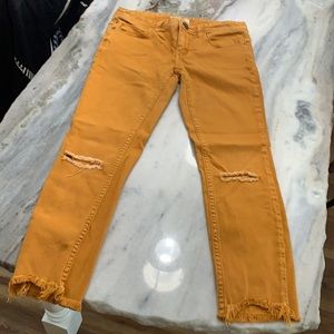 Free People Distressed Skinny Jeans